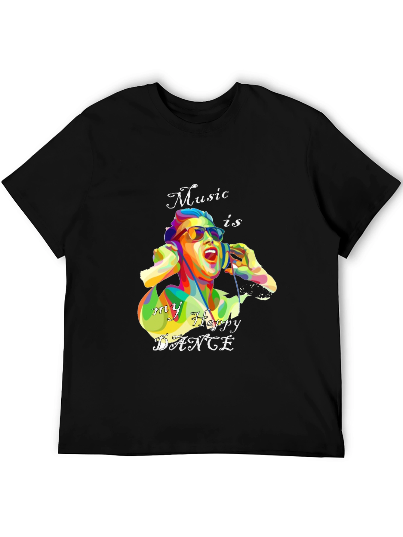 Music is My Happy Dance Graphic T-Shirt