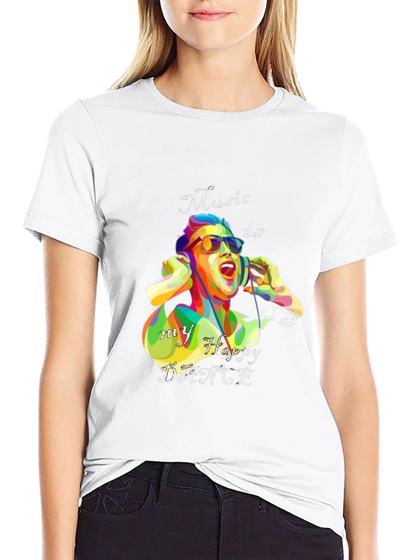 Music is My Happy Dance Graphic T-Shirt