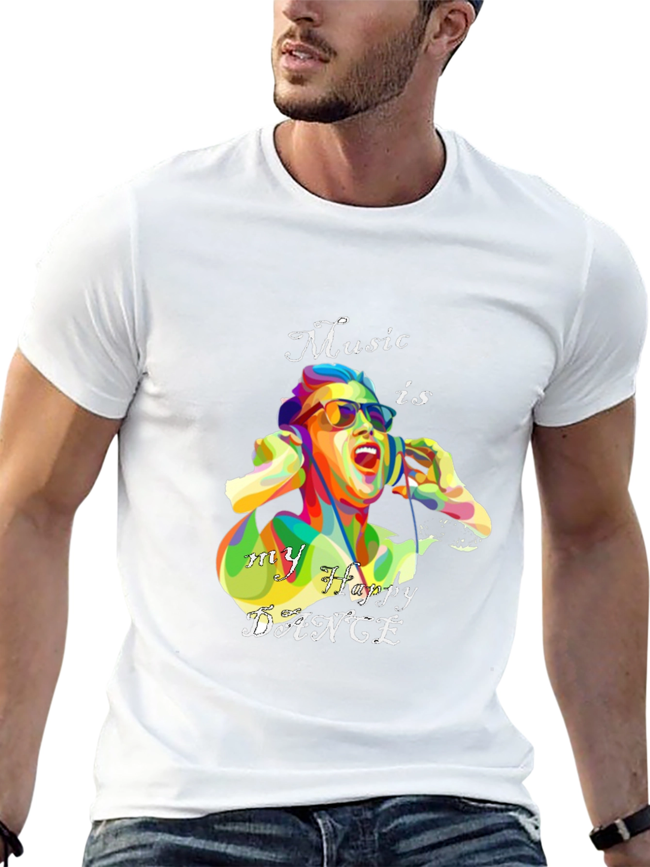 Music is My Happy Dance Graphic T-Shirt