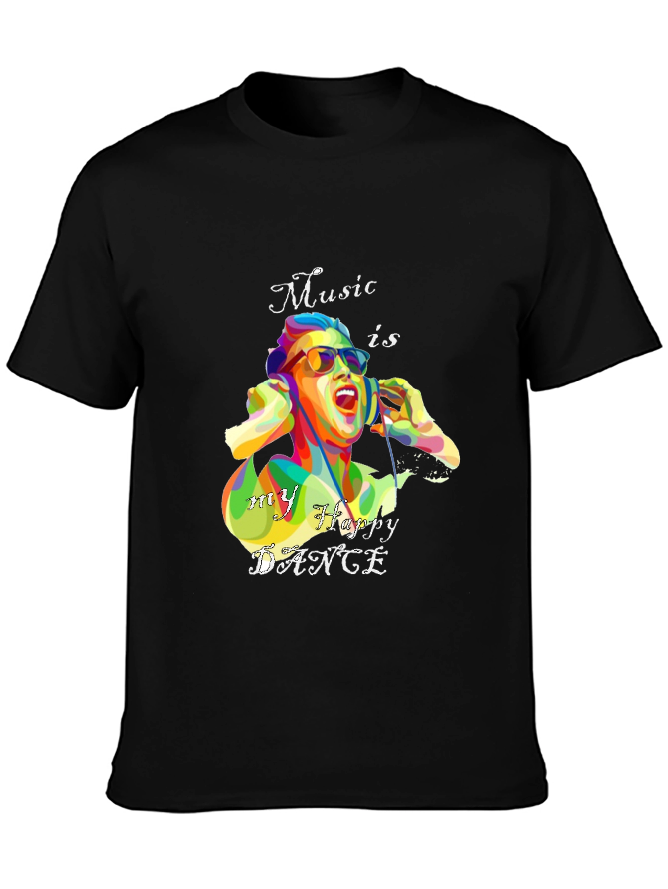 Music is My Happy Dance Graphic T-Shirt