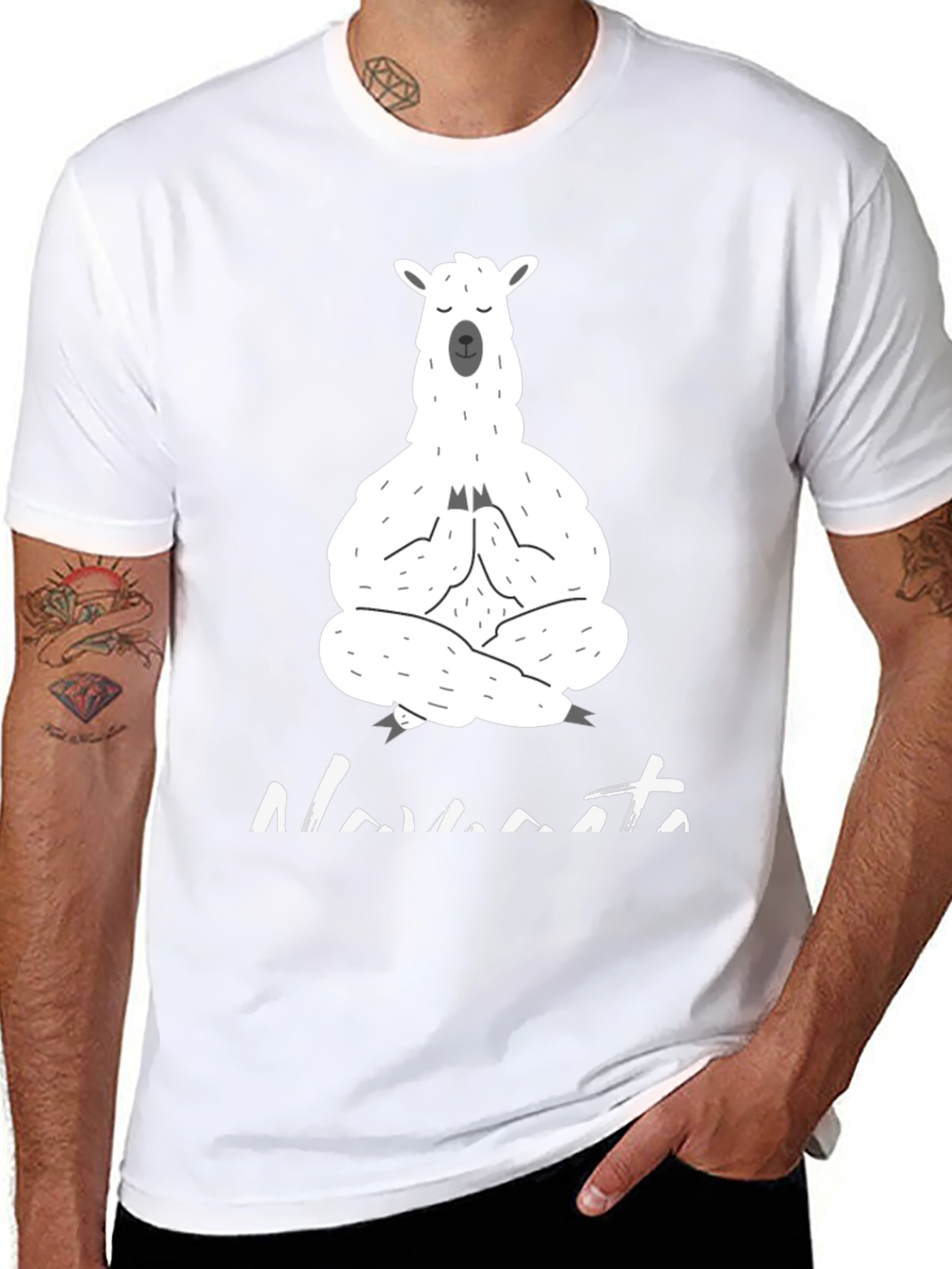 Meditating Llama T-Shirt - Namaste