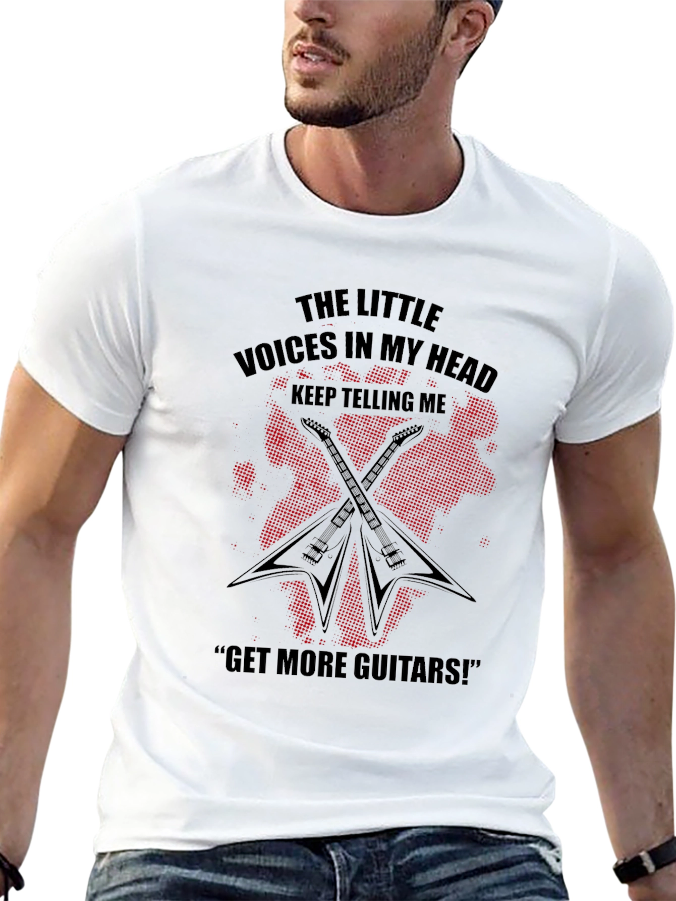 Guitarist T-Shirt: Little Voices Get More Guitars!