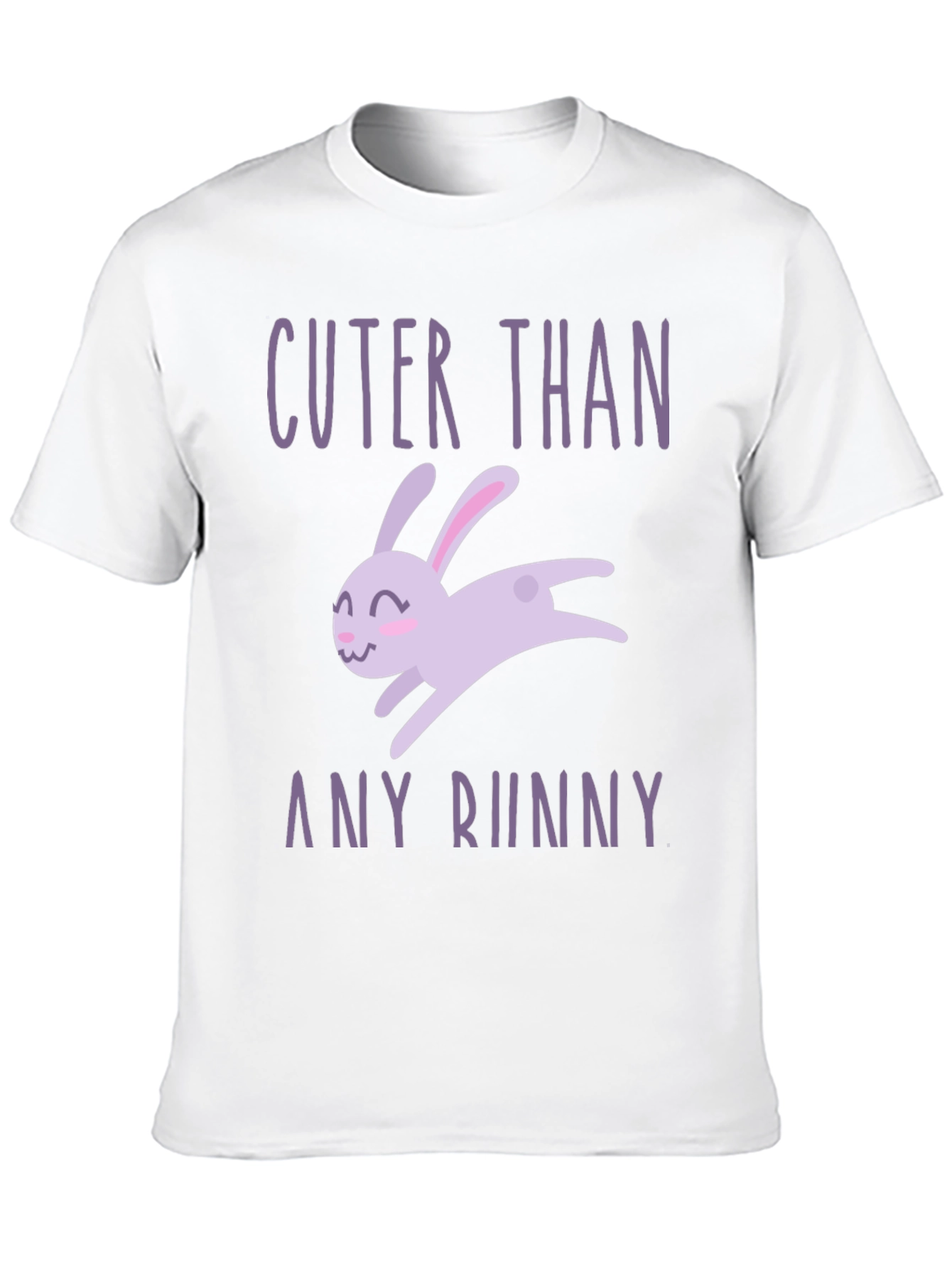 Cuter Than Any Bunny Black Graphic T-Shirt