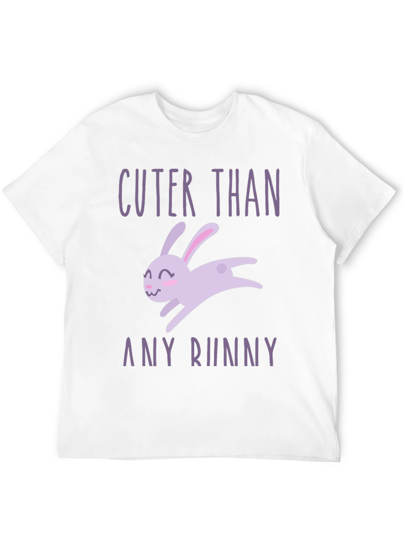 Cuter Than Any Bunny Black Graphic T-Shirt