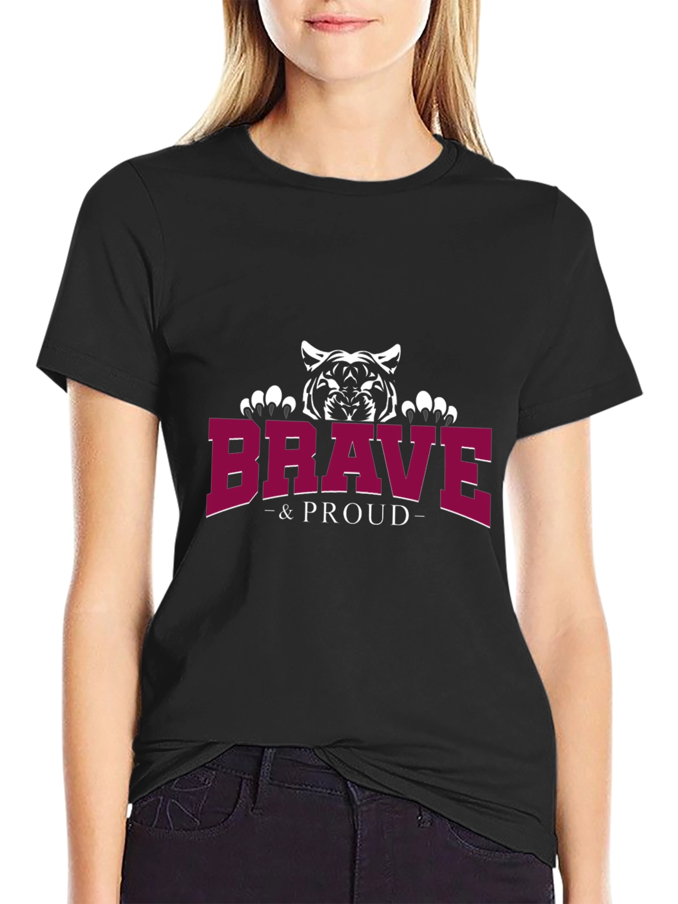 Brave & Proud Tiger Graphic Tee