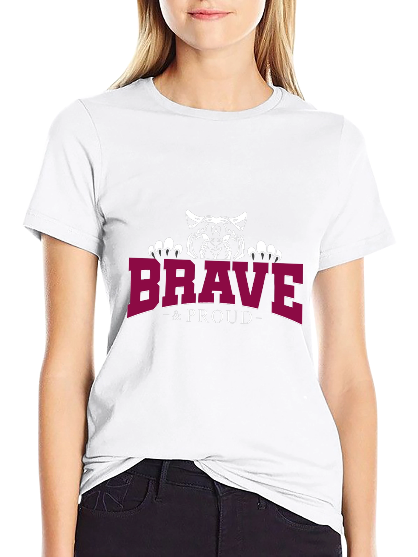 Brave & Proud Tiger Graphic Tee