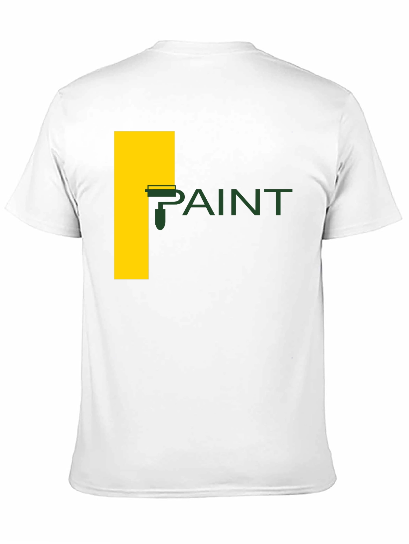 Paint Roller Graphic Tee - Artistic Crew Neck