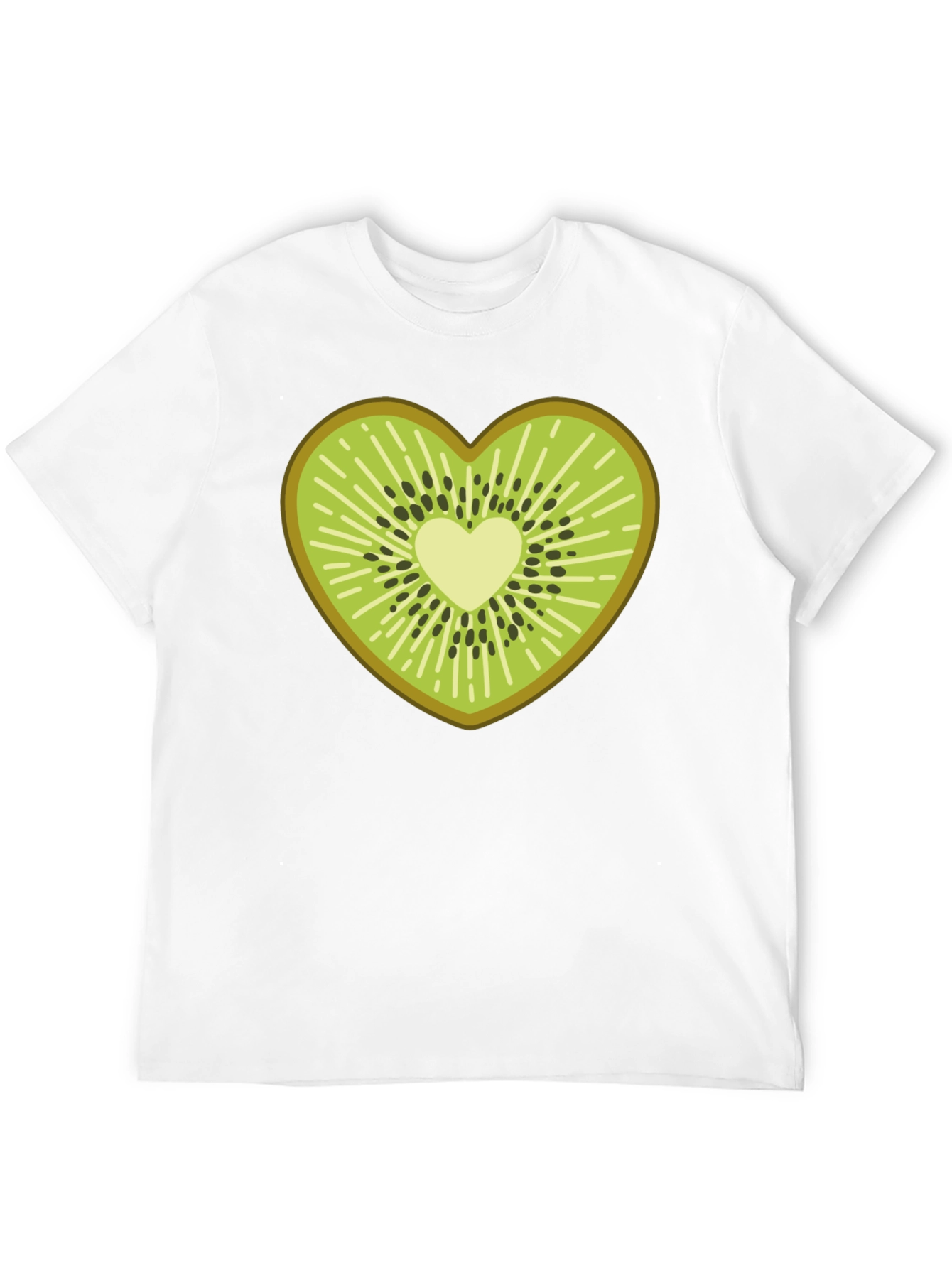 Kiwi Heart T-Shirt - Fruit Lover Tee