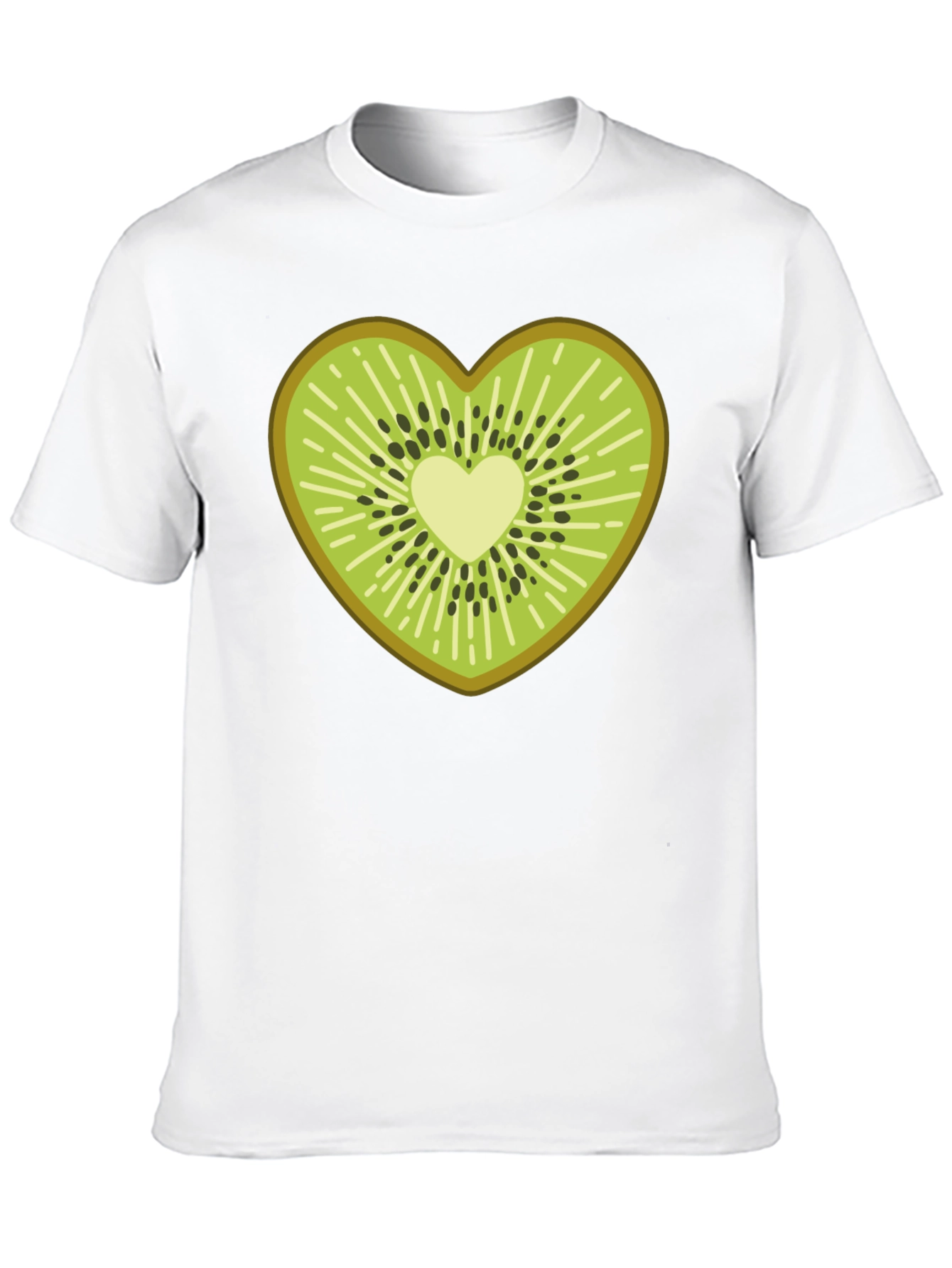 Kiwi Heart T-Shirt - Fruit Lover Tee