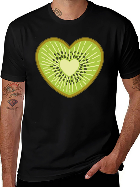 Kiwi Heart T-Shirt - Fruit Lover Tee