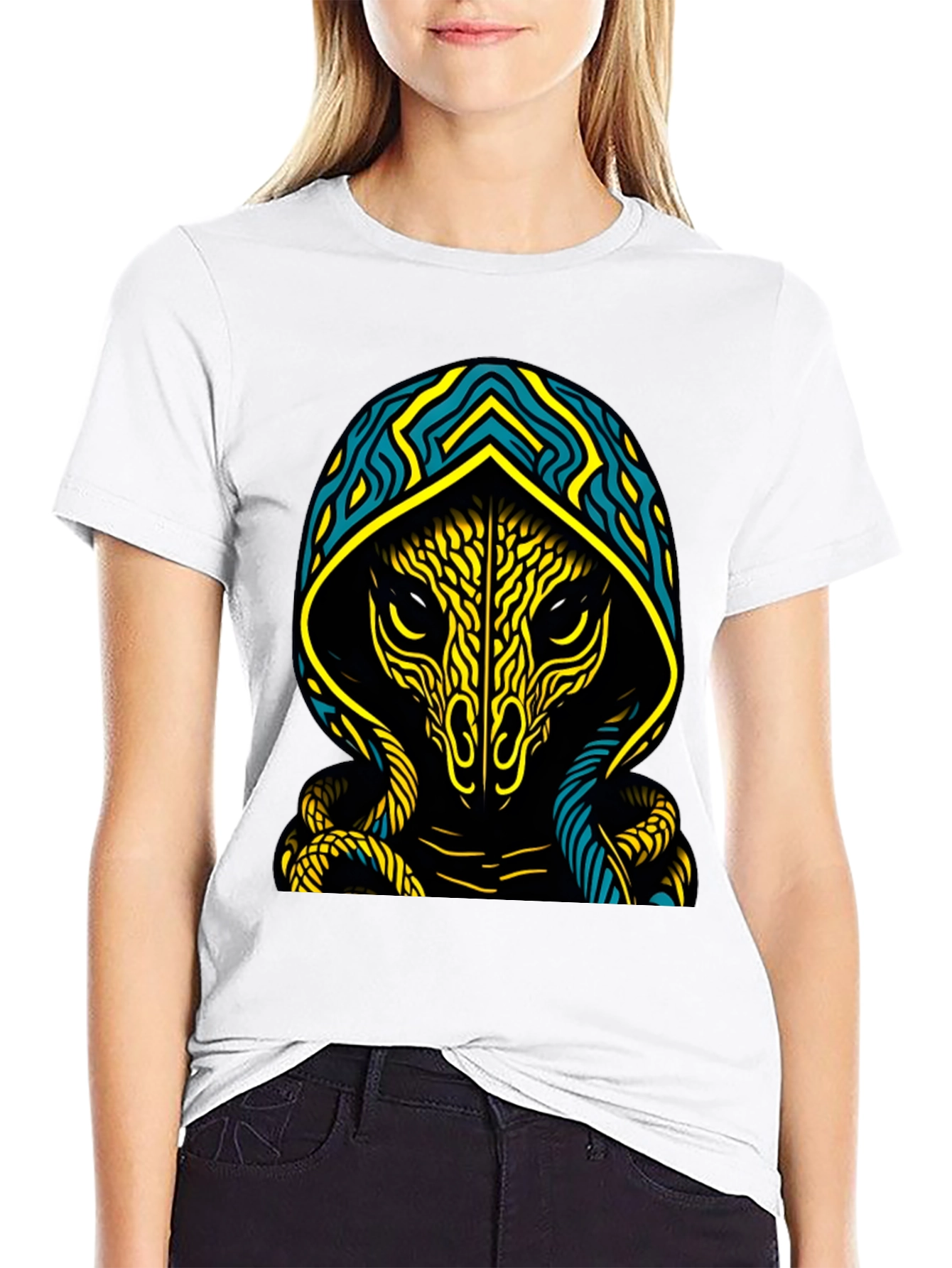 Mystic Reptile Graphic Tee - Black