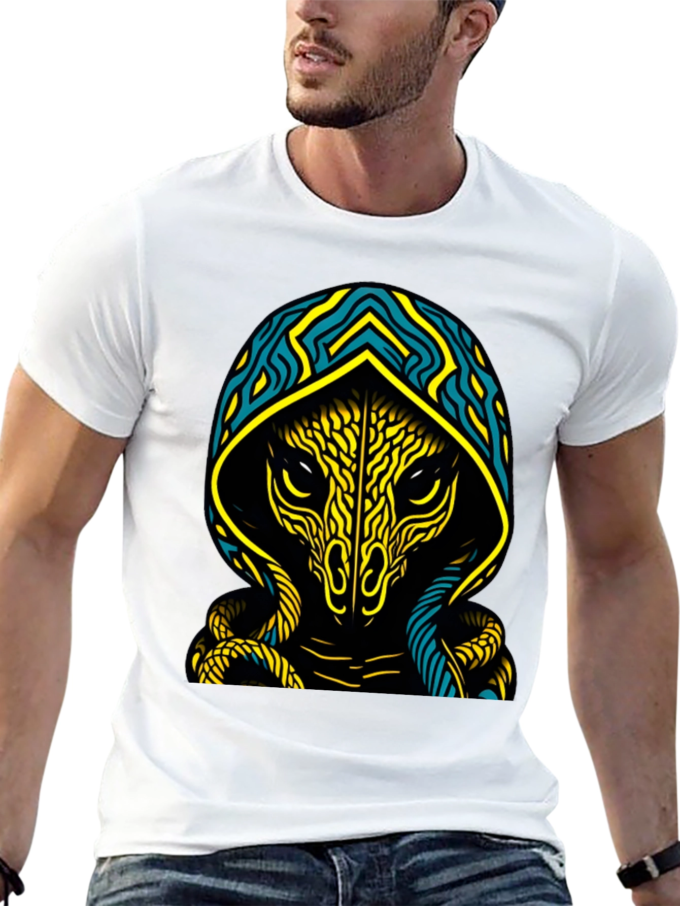 Mystic Reptile Graphic Tee - Black