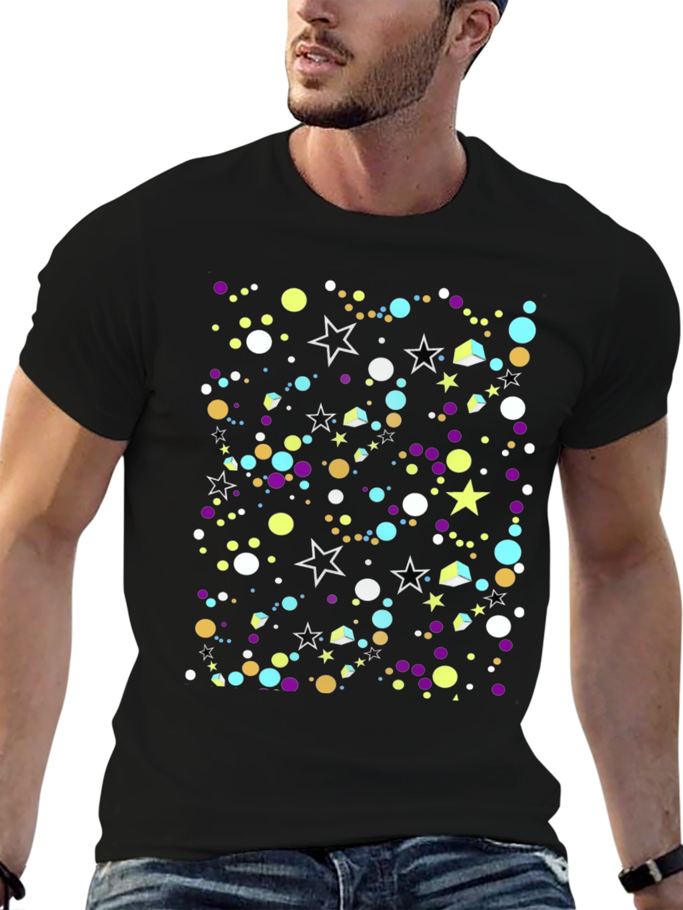 Star & Dot Pattern Tee