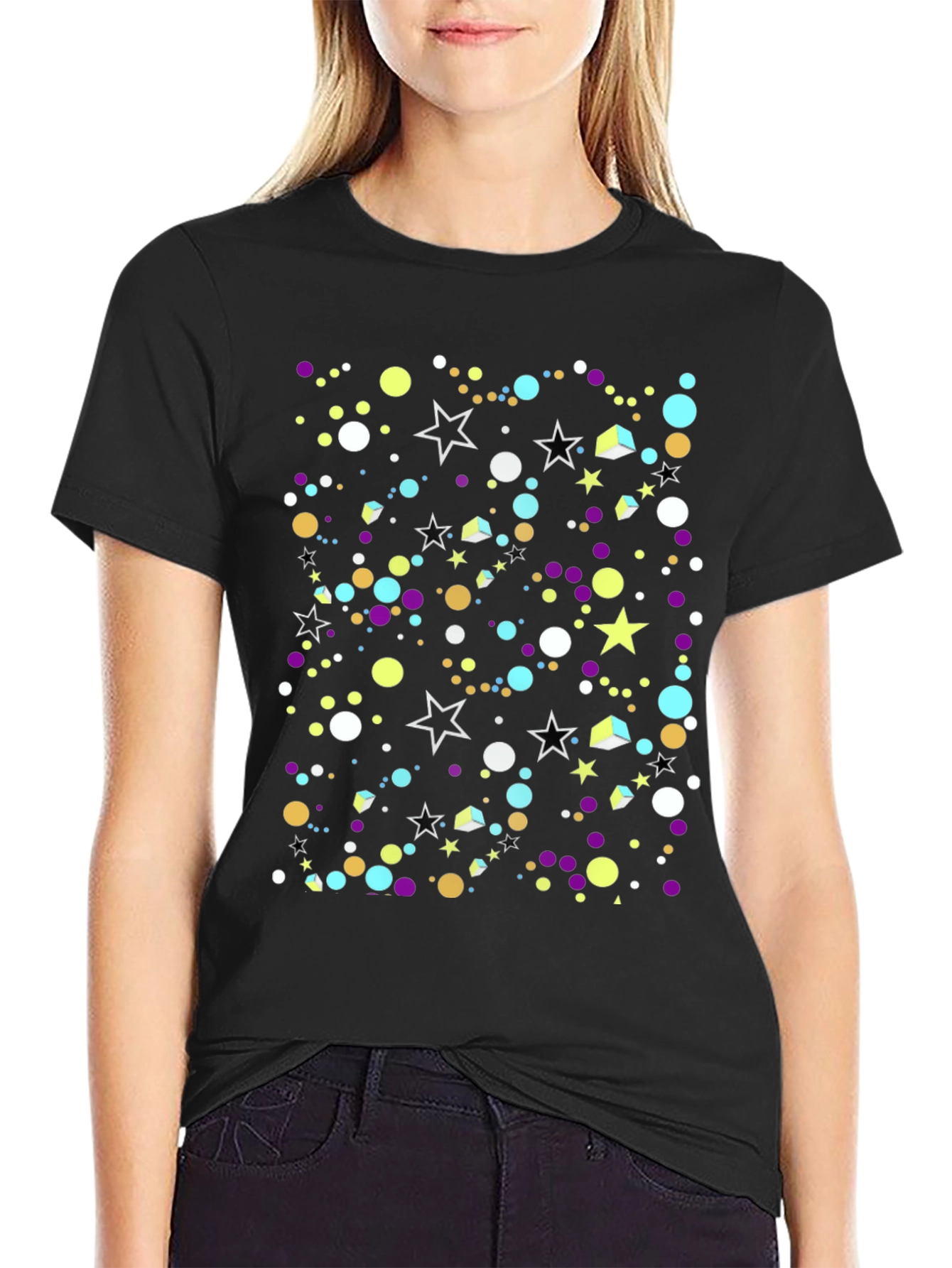 Star & Dot Pattern Tee