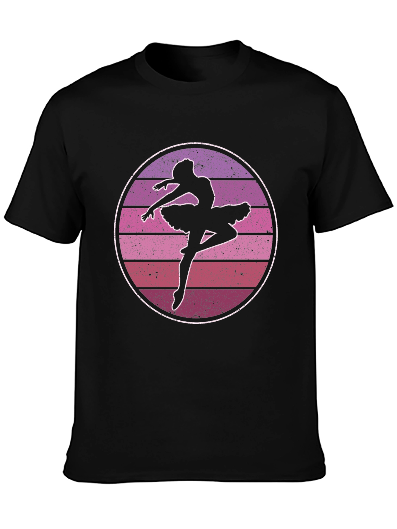 Ballet Dancer Silhouette Graphic T-Shirt