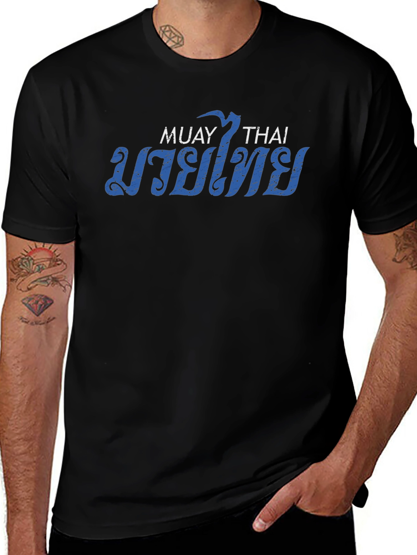 Muay Thai Graphic Tee - Stylish Black T-Shirt