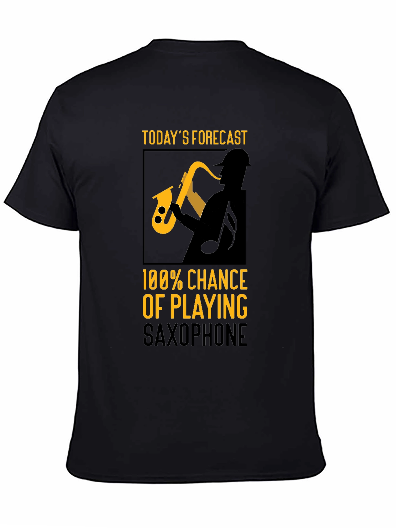 Saxophone Player Forecast Graphic T-Shirt