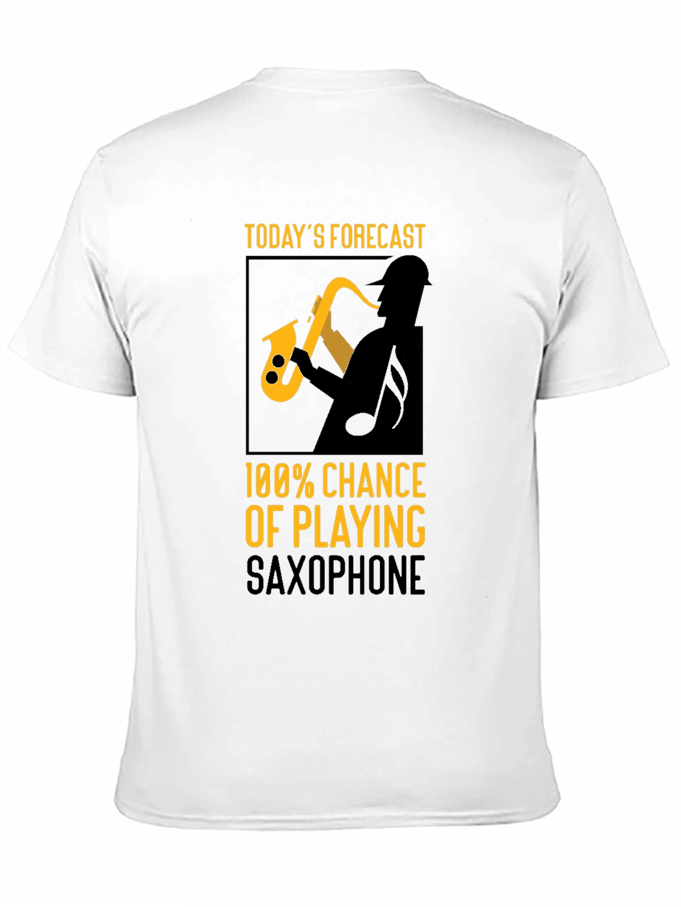 Saxophone Player Forecast Graphic T-Shirt