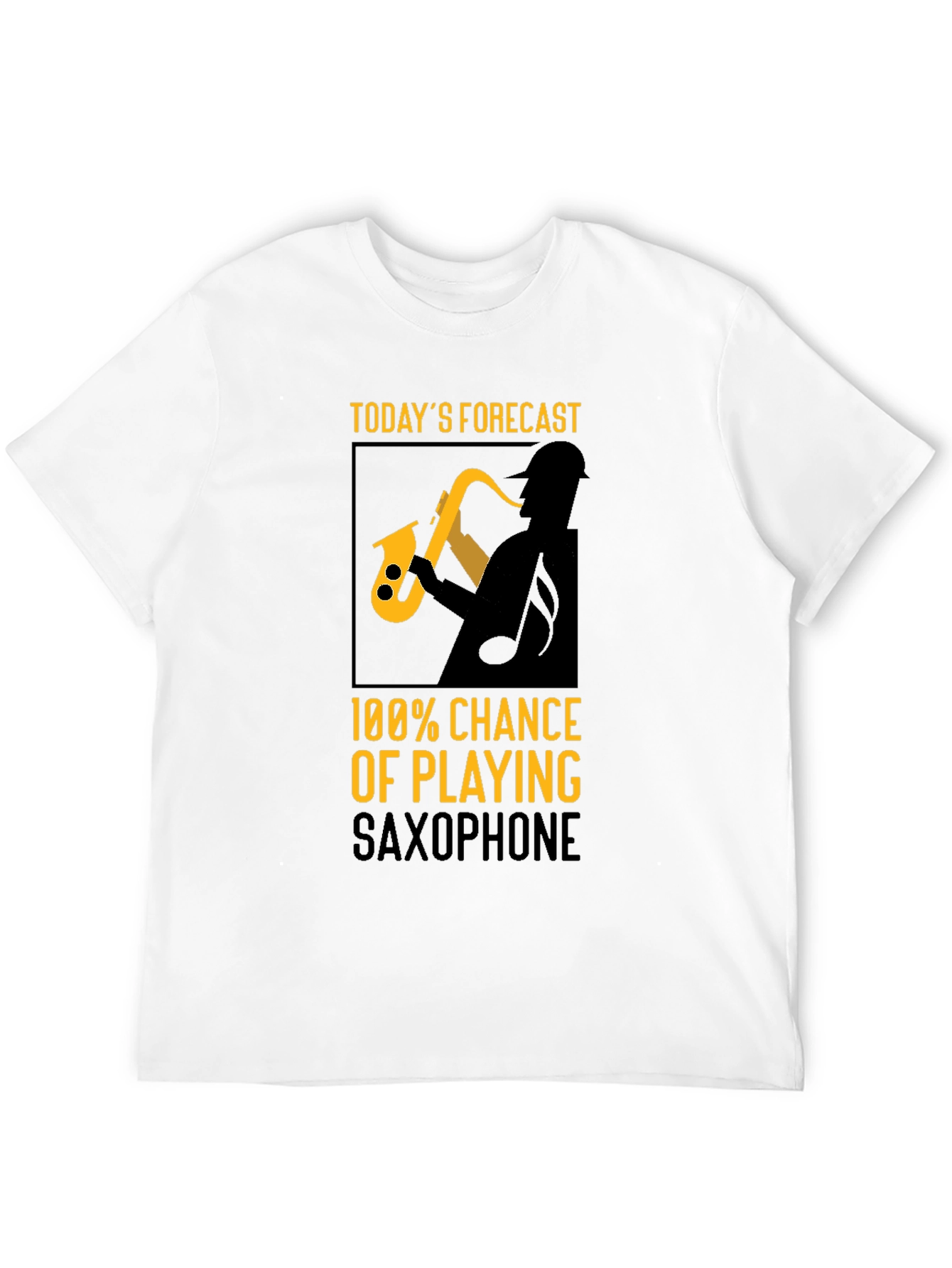 Saxophone Player Forecast Graphic T-Shirt
