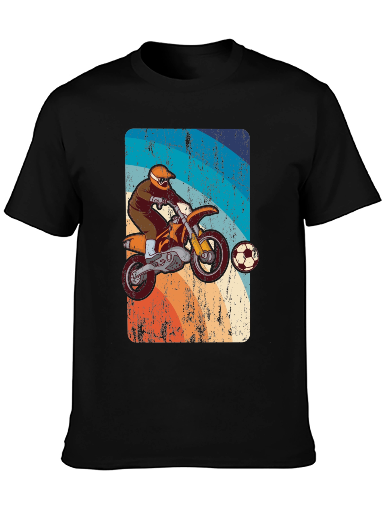 Motocross Soccer T-Shirt - Retro Style Tee