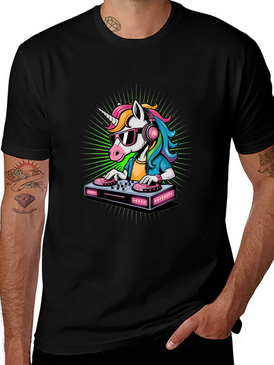 DJ Unicorn Graphic Tee - Party Animal