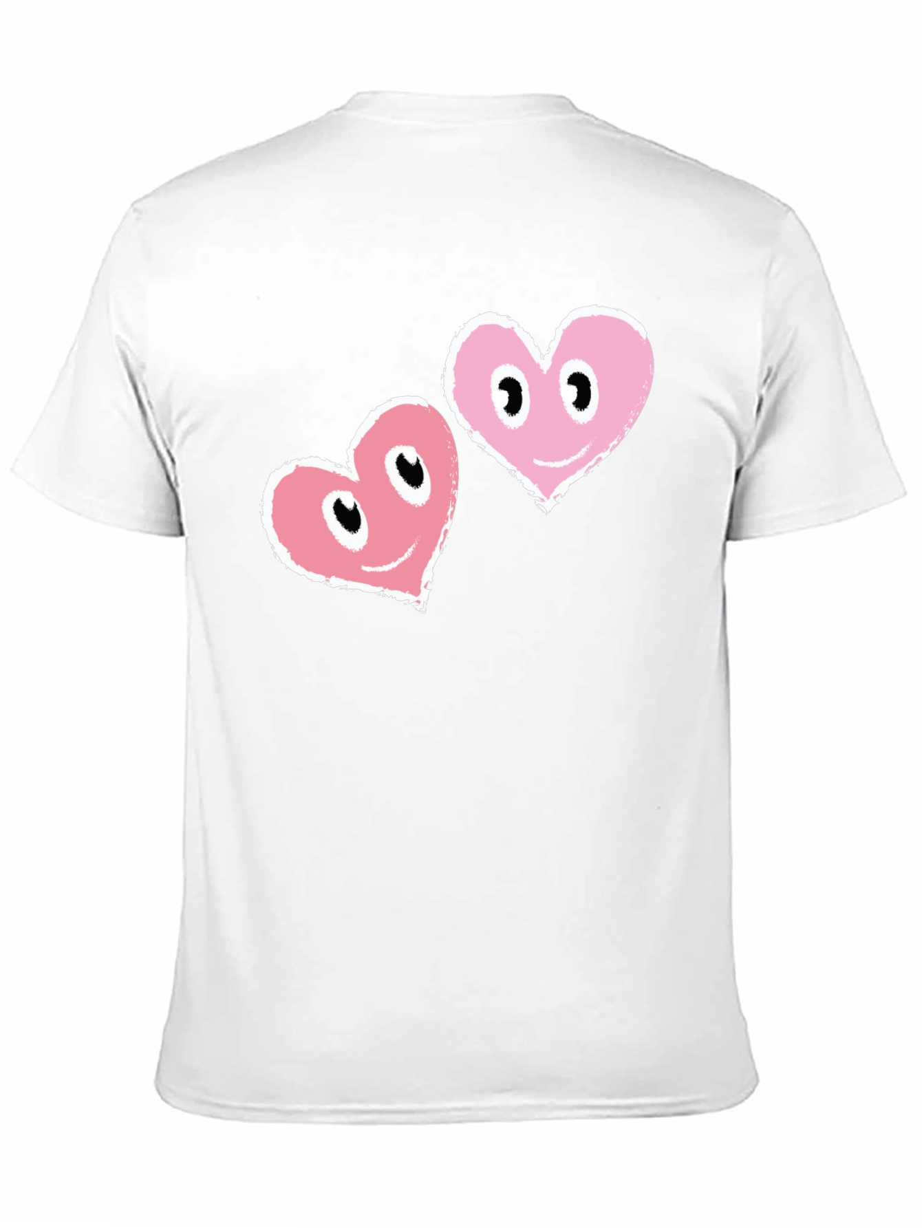 Heart Eyes Black T-Shirt - Mens Graphic Tee