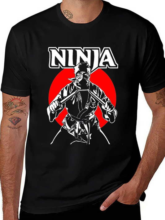Ninja Warrior Graphic T-Shirt - Black