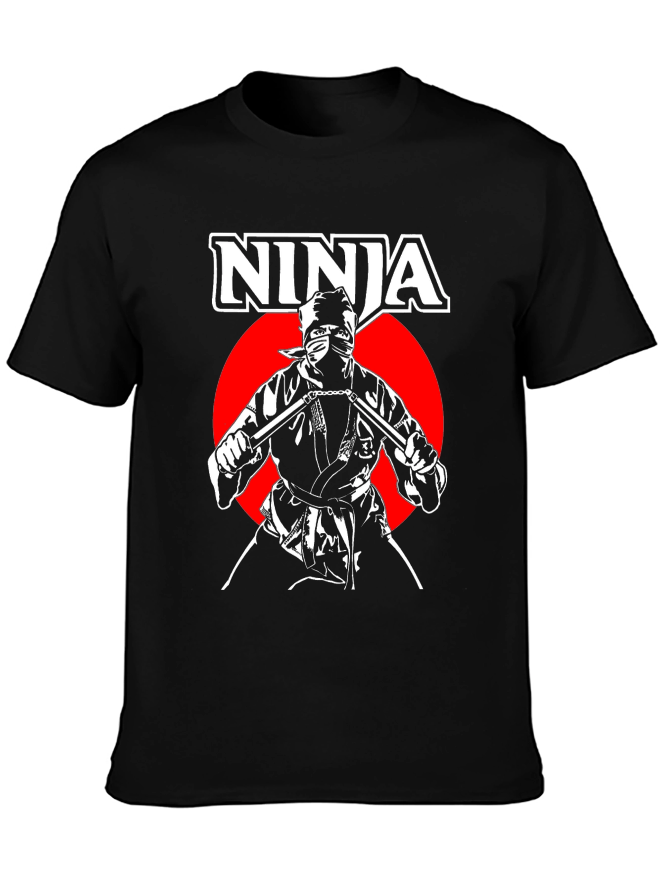 Ninja Warrior Graphic T-Shirt - Black