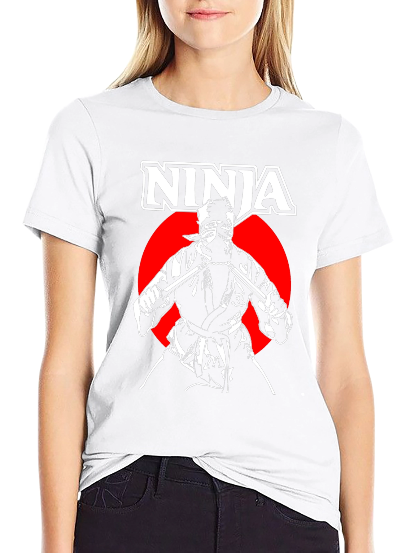 Ninja Warrior Graphic T-Shirt - Black