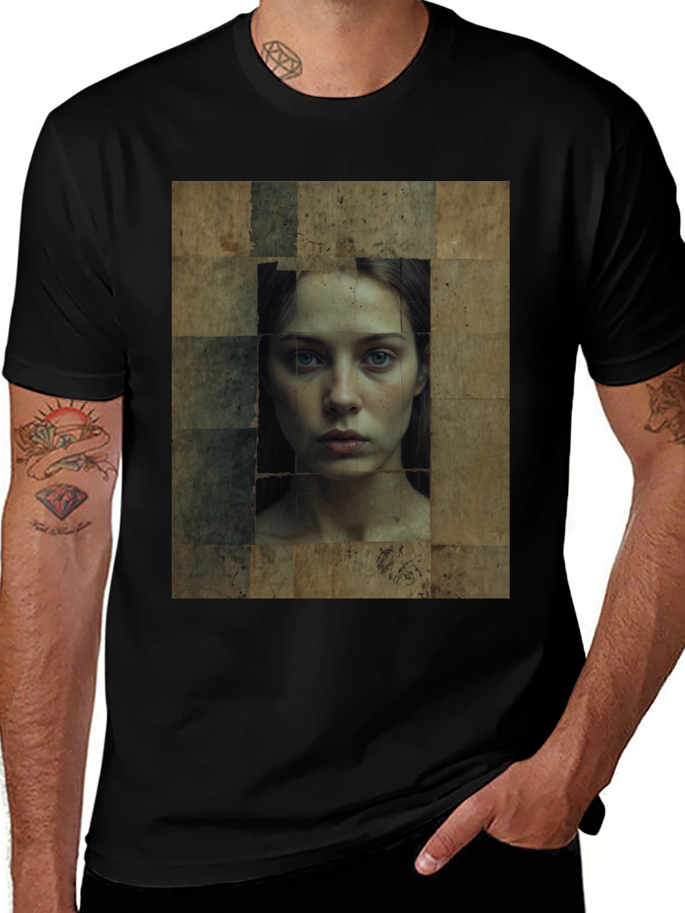 Abstract Portrait Graphic Tee