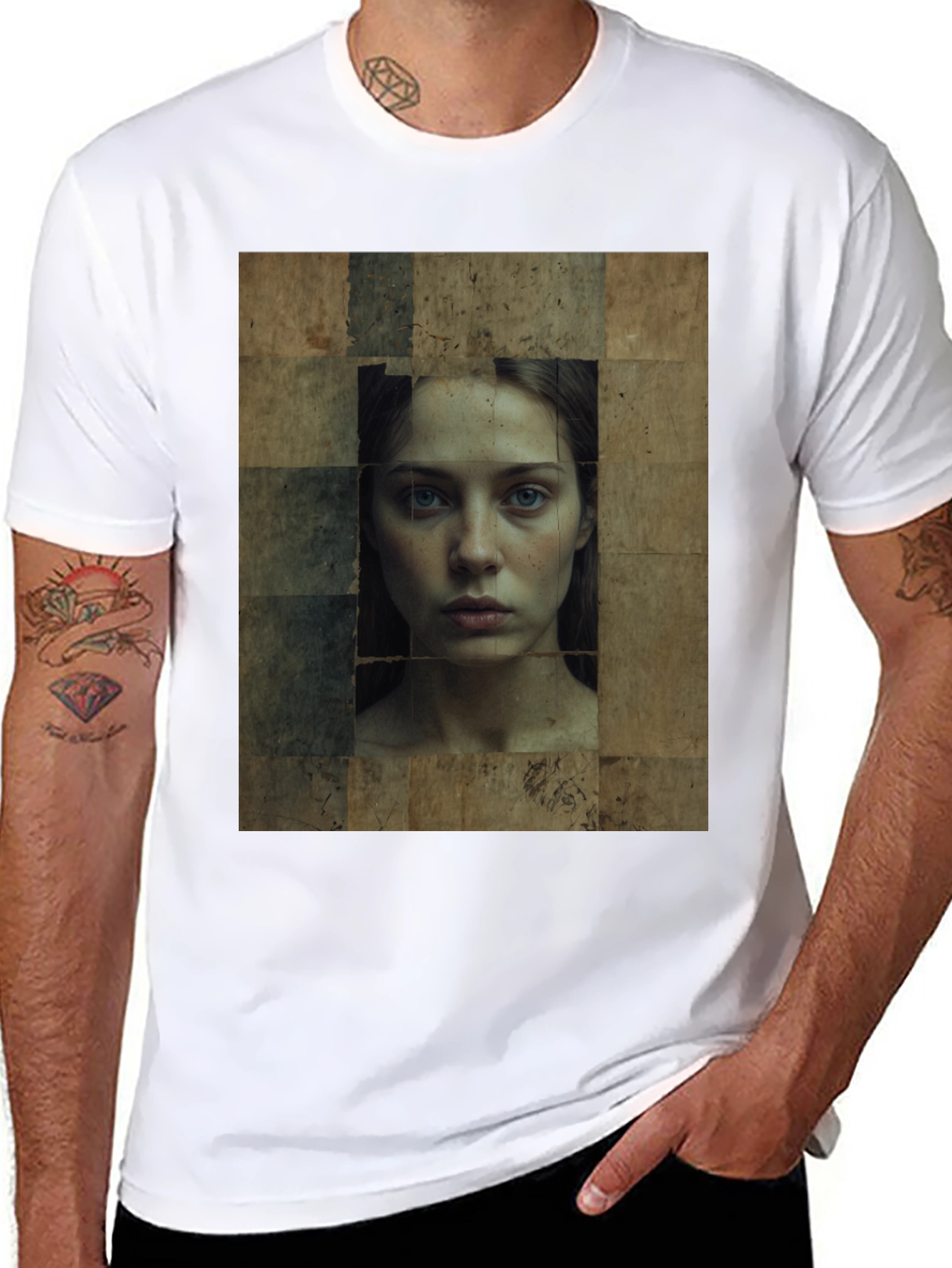 Abstract Portrait Graphic Tee