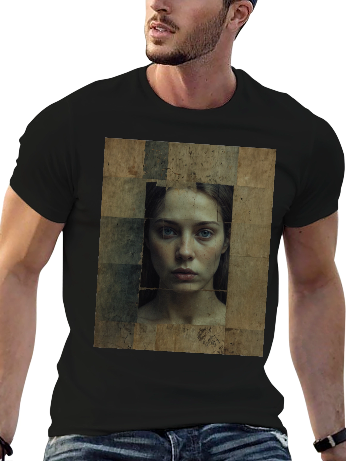 Abstract Portrait Graphic Tee