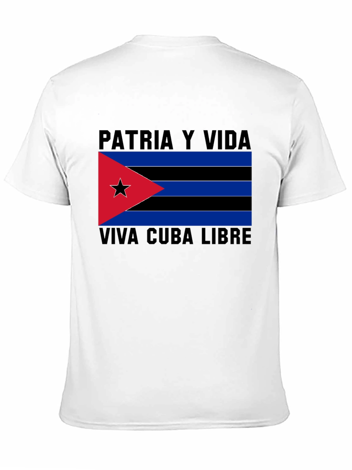 Patria y Vida Viva Cuba Libre Black T-Shirt
