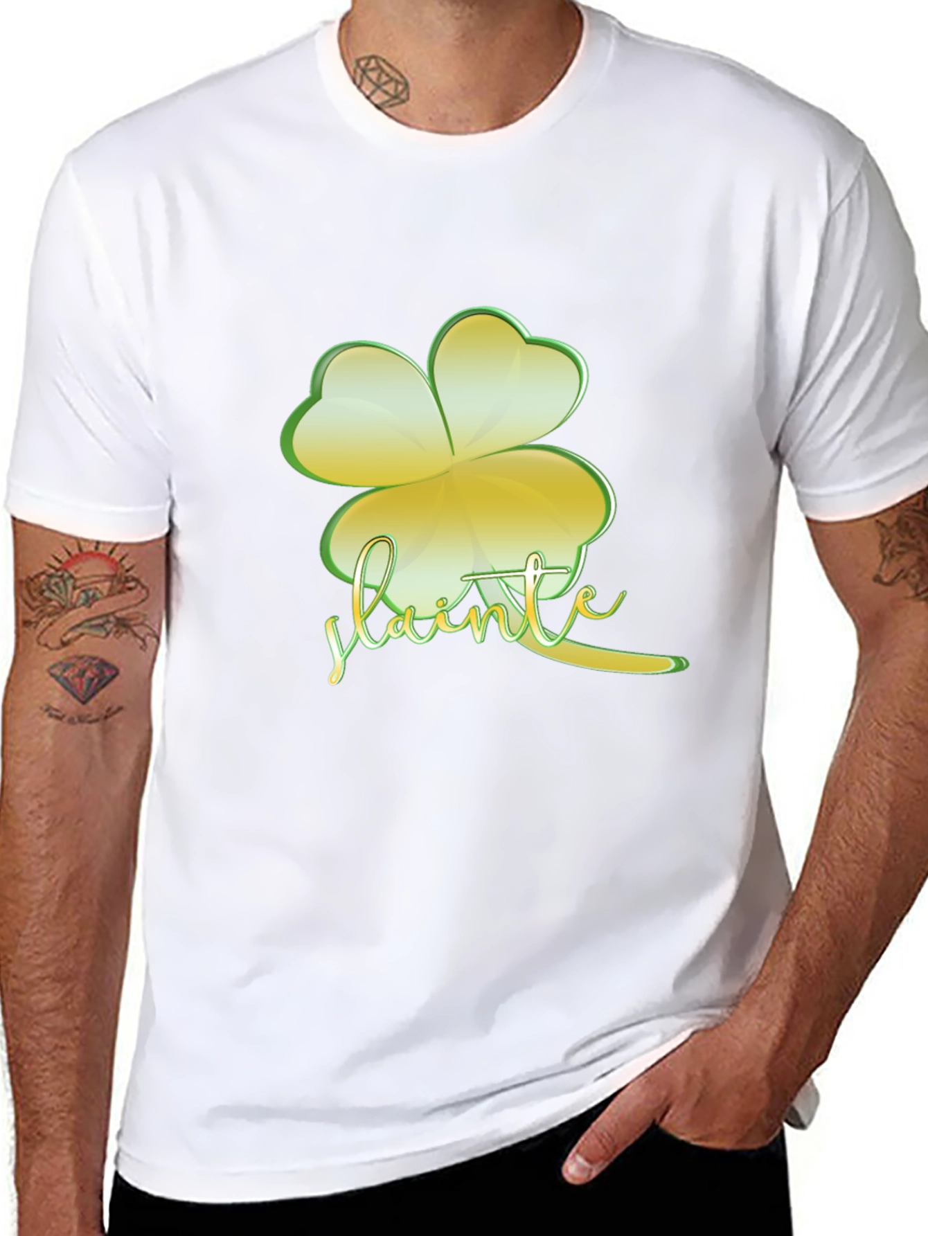 St. Patricks Day Shamrock T-Shirt - Slainte Irish Cheers