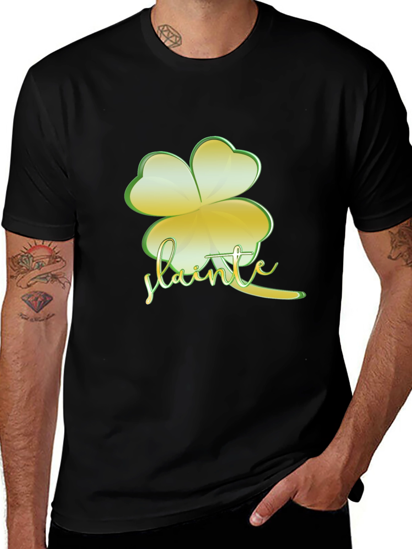 St. Patricks Day Shamrock T-Shirt - Slainte Irish Cheers