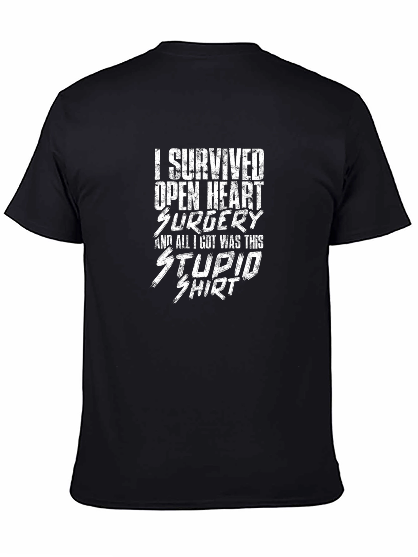 Open Heart Surgery Survivor Novelty Tee