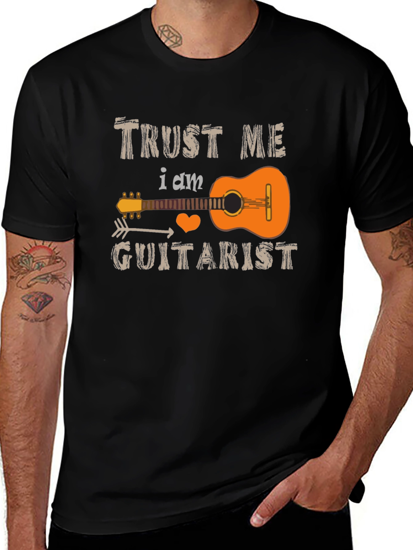 Trust Me I am Guitarist Black T-Shirt