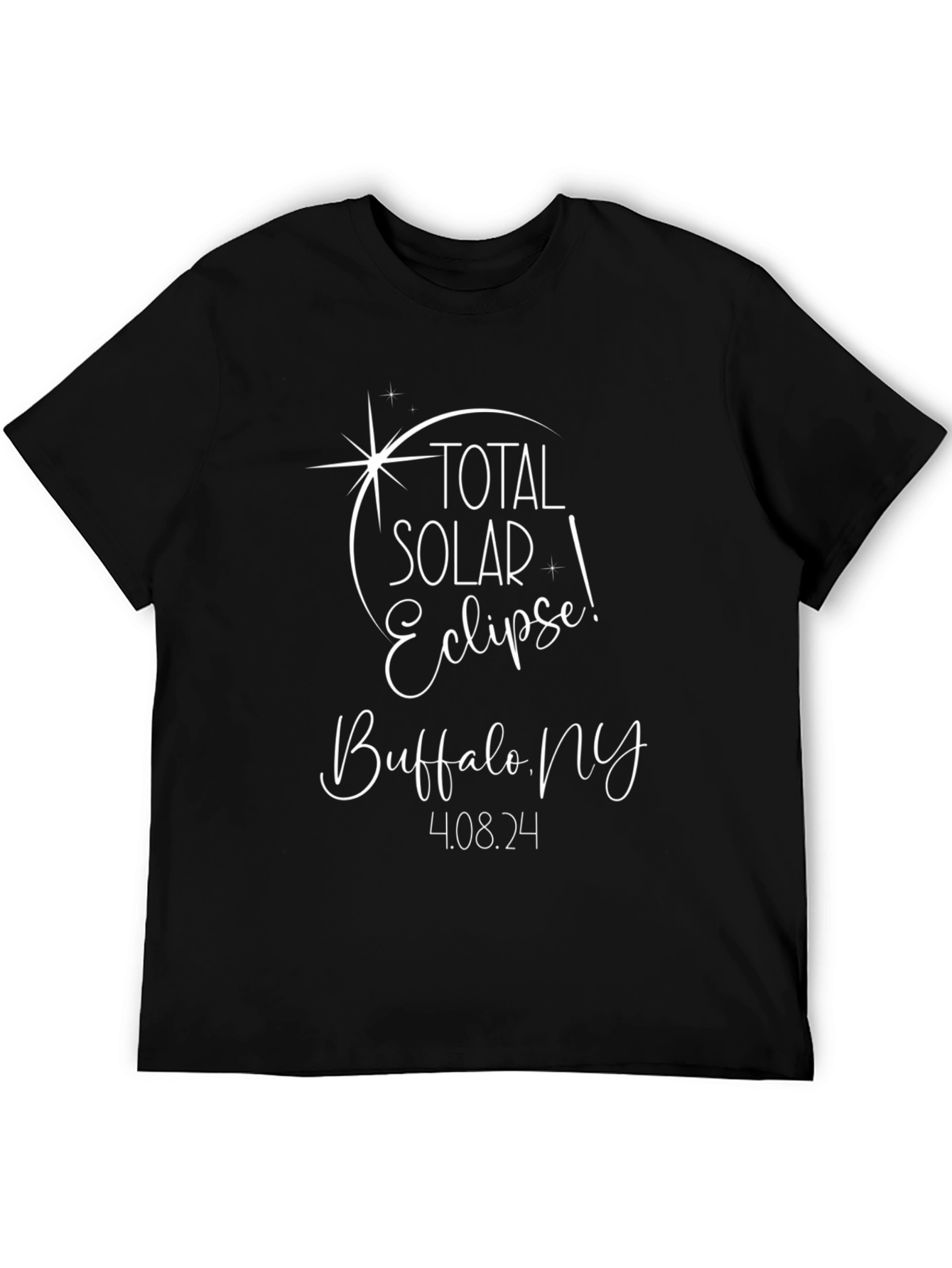 Total Solar Eclipse Buffalo NY Black Tee