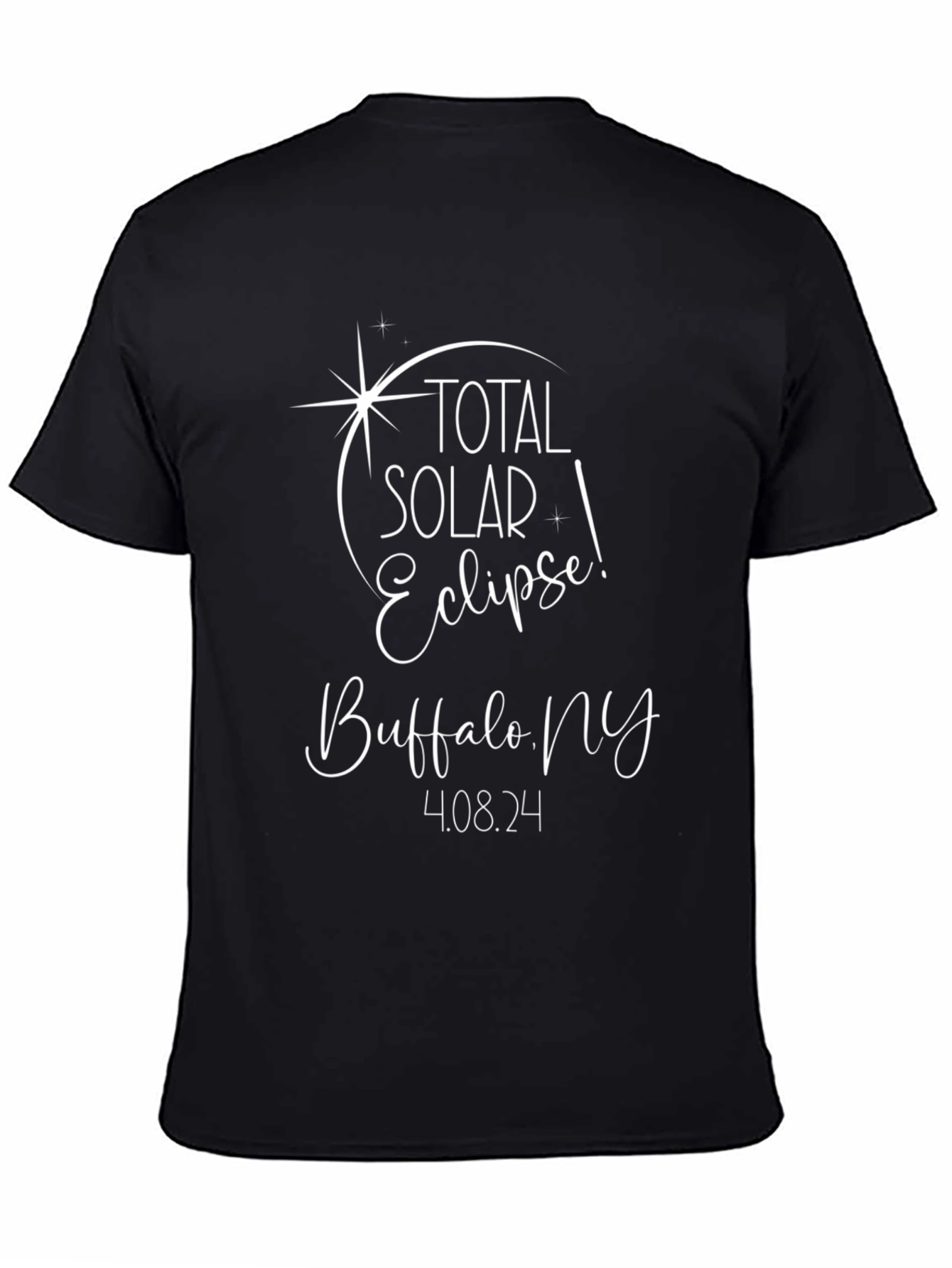 Total Solar Eclipse Buffalo NY Black Tee