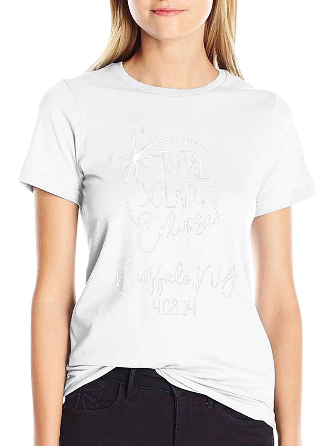 Total Solar Eclipse Buffalo NY Black Tee