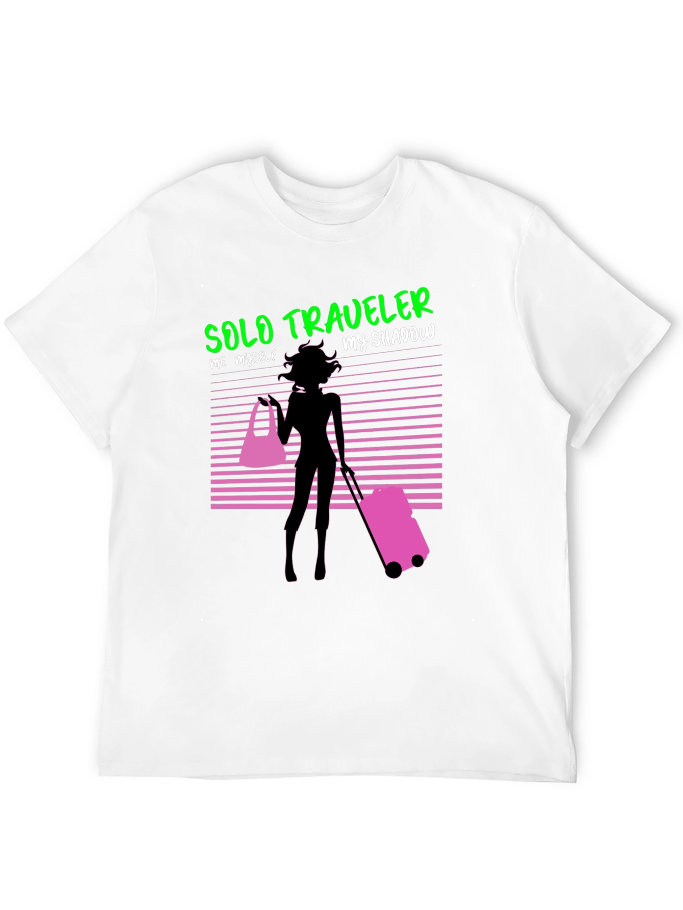 Solo Traveler Graphic Tee - Black Cotton T-Shirt