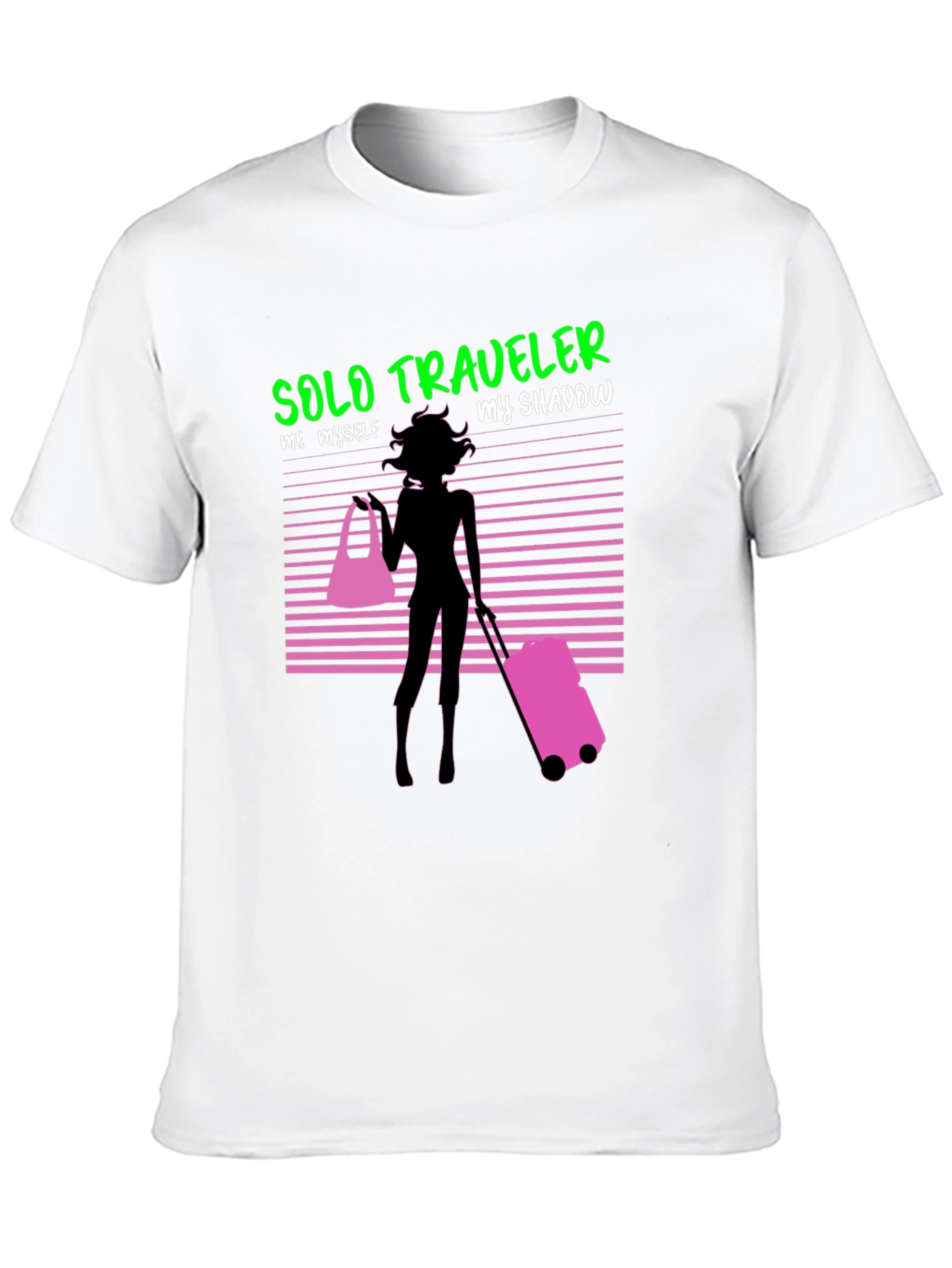 Solo Traveler Graphic Tee - Black Cotton T-Shirt