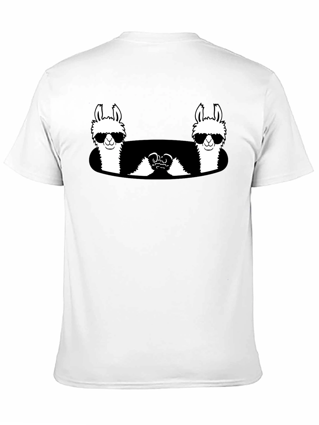 Cool Llama Crew Black T-Shirt
