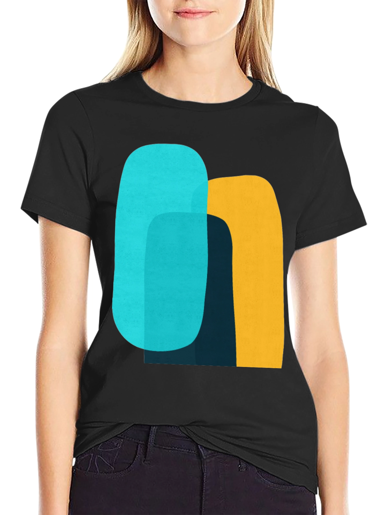 Abstract Graphic Tee - Modern Art Shirt