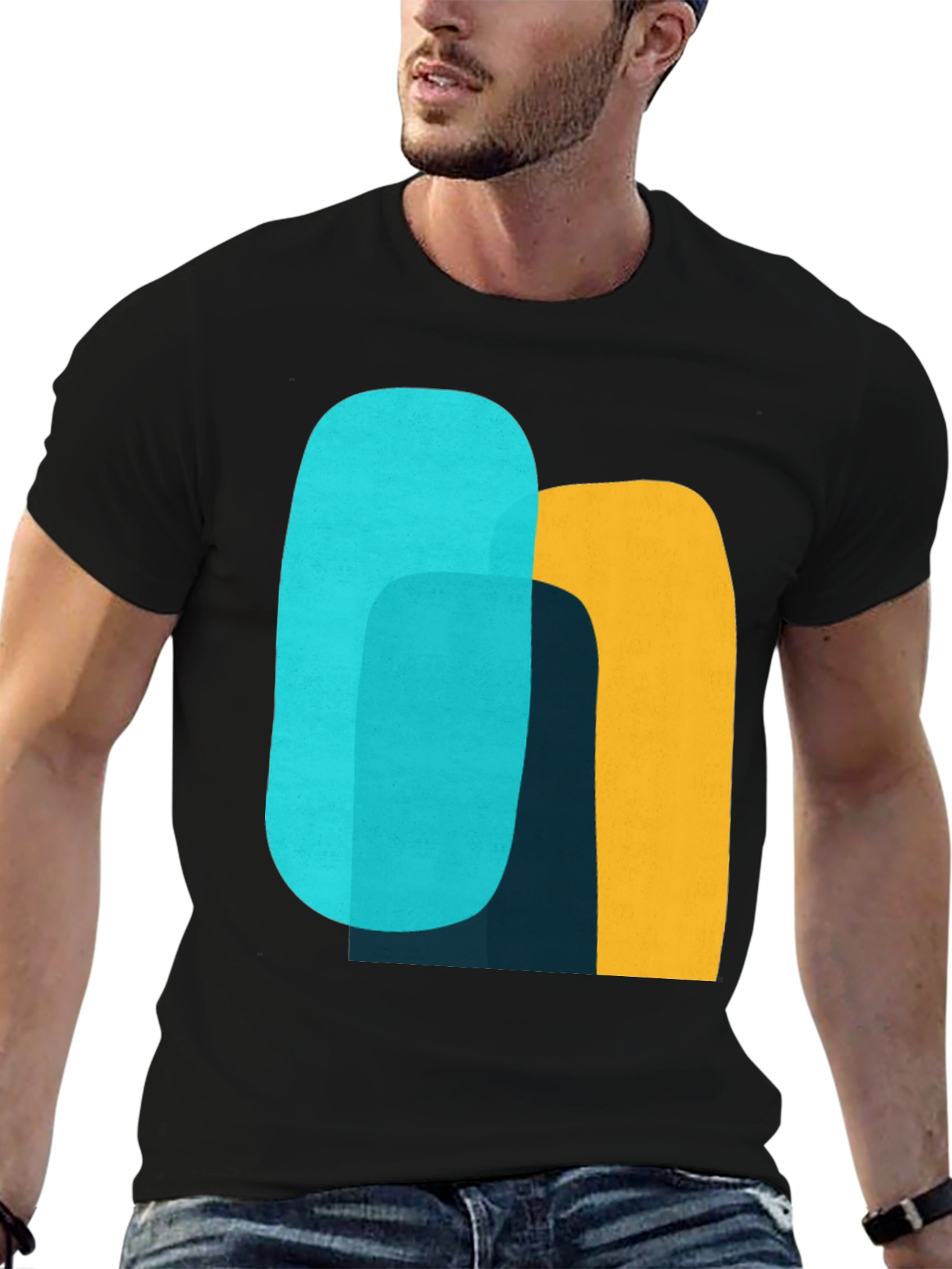 Abstract Graphic Tee - Modern Art Shirt