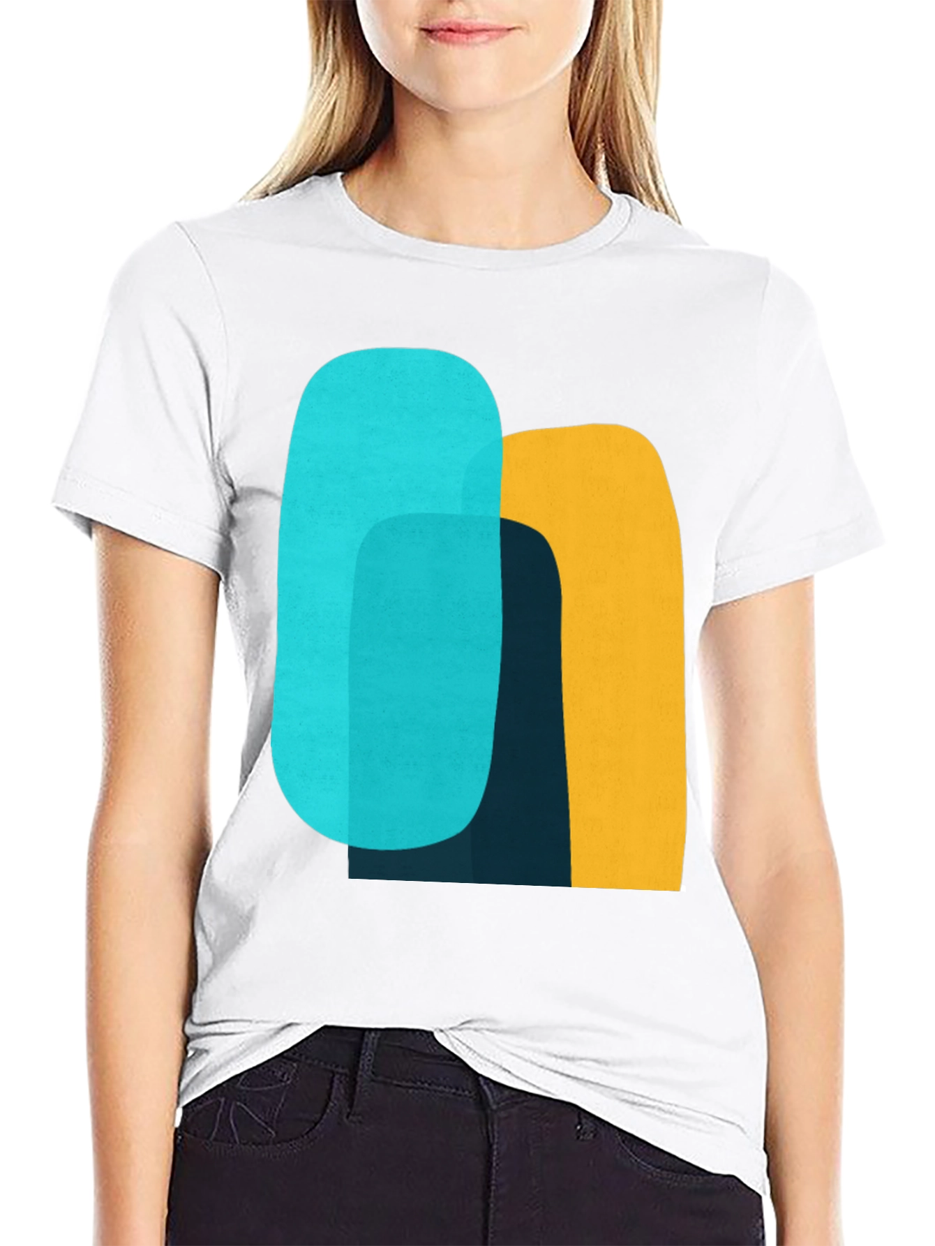 Abstract Graphic Tee - Modern Art Shirt