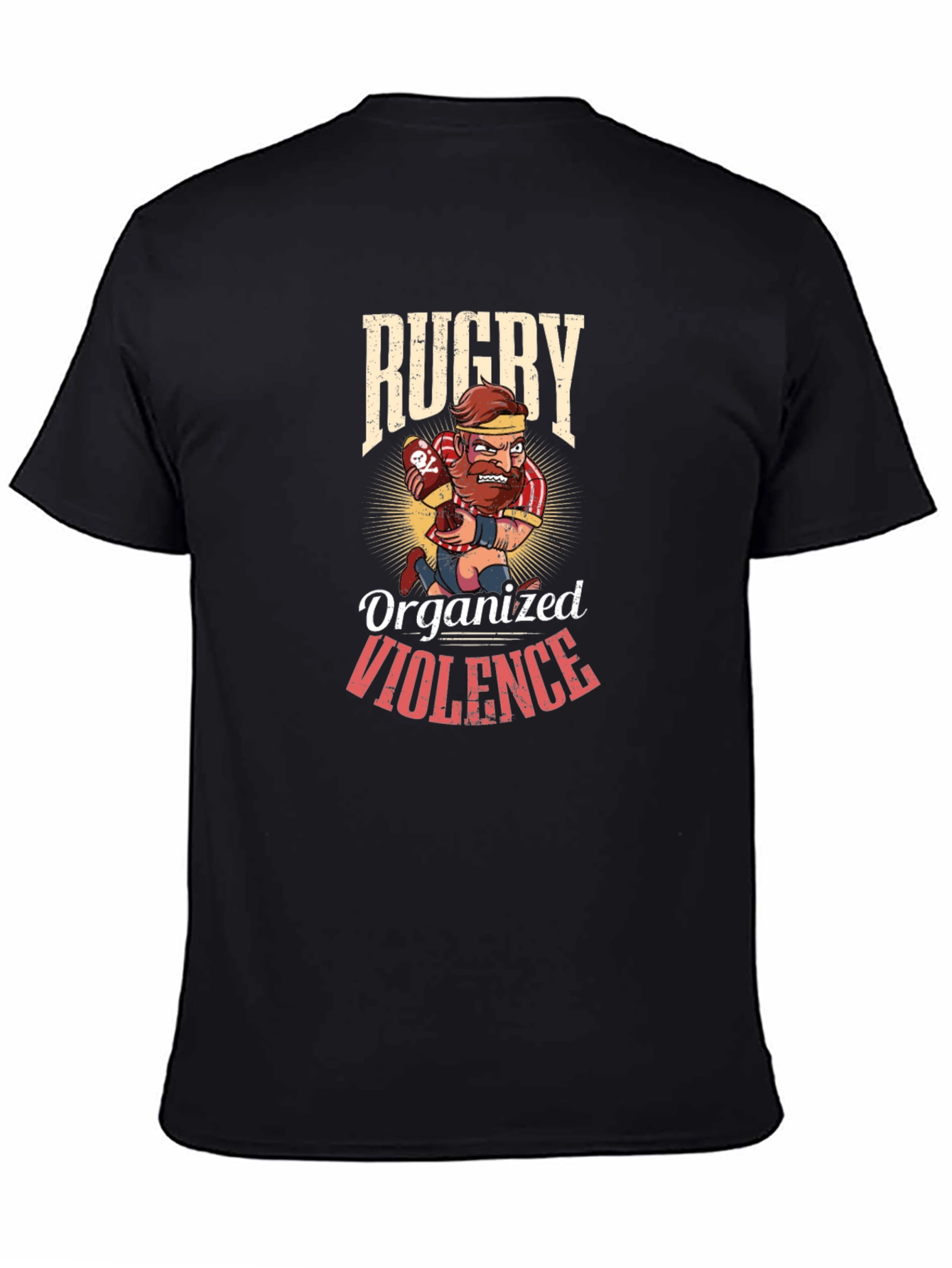 Rugby Organized Violence T-Shirt - Black