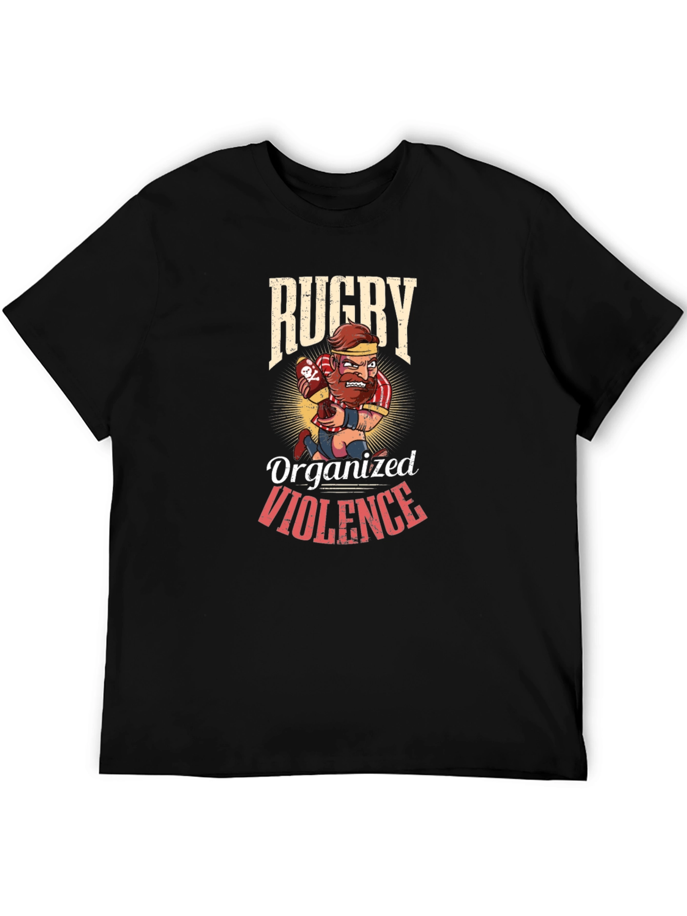 Rugby Organized Violence T-Shirt - Black