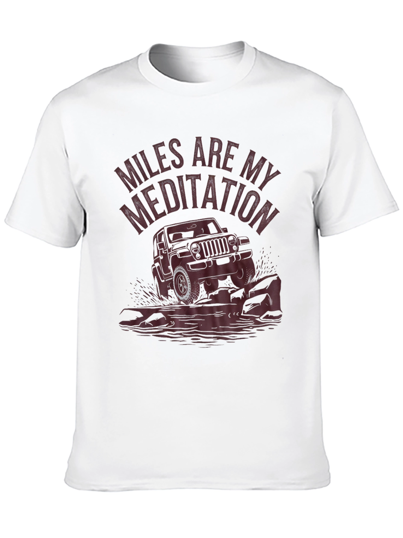 Miles Are My Meditation Jeep T-Shirt
