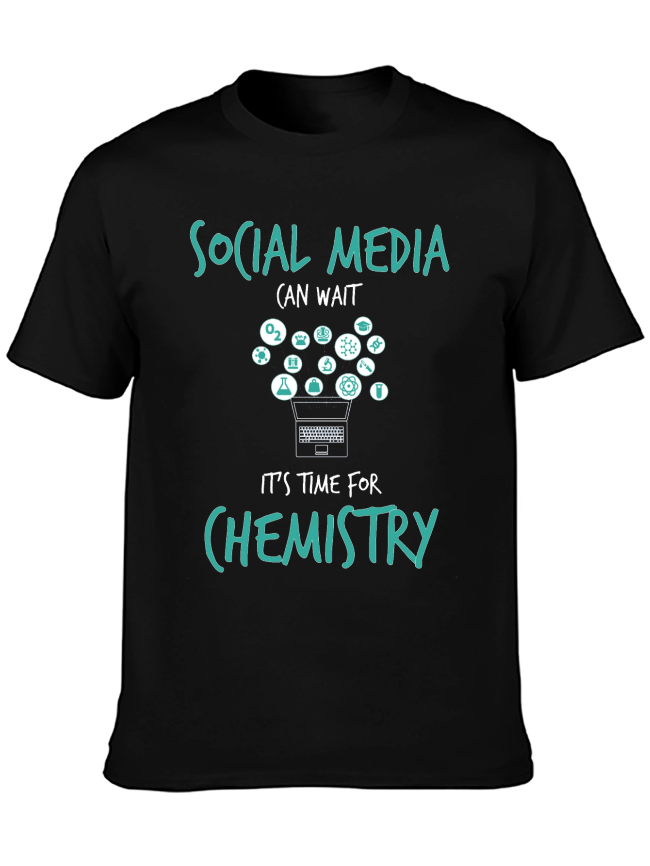 Social Media Can Wait Chemistry T-Shirt